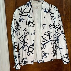 Coldwater Creek white linen Blazer Size medium